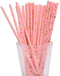 slomki-papierowe-rozowe-w-zlote-gwiazdki-10-sztuk