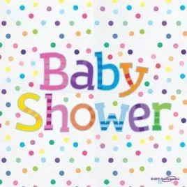 serwetki-na-baby-shower-kolorowe-kropki-33cm-16szt
