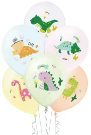 balon-dinozaury-kolorowe-roczek-urodziny-30cm-6szt