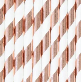 slomki-papierowe-biale-w-paski-rose-gold-10-sztuk