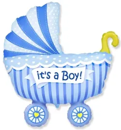 balon-foliowy-wozek-niebieski-its-a-boy-baby-35cm