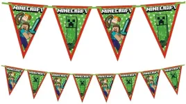 baner-girlanda-zielona-flagi-pixele-minecraft-23m
