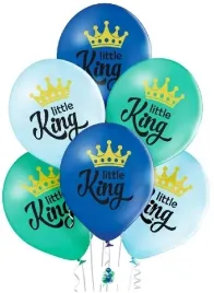 balony-baby-shower-little-king-chlopiec-30cm-6-sztuk