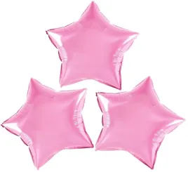 balony-foliowe-gwiazdki-rozowe-23-cm-gwiazda-3-szt