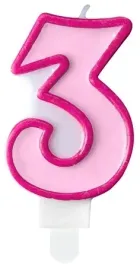 swieczka-na-trzecie-urodziny-cyfra-3-tort-rozowa