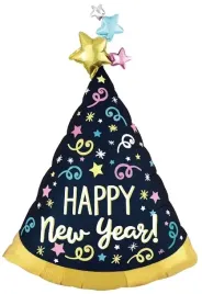 balon-czarny-czapka-sylwester-happy-new-year-92-cm