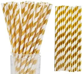 slomki-papierowe-biale-zlote-paski-urodziny-25-szt