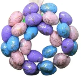 wianek-wielkanocny-z-jajkami-pozlacanymi-26-cm-mix-fiolet-niebieski-rozowy