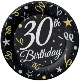 talerzyki-czarne-30th-birthday-30-urodziny-8-sztuk