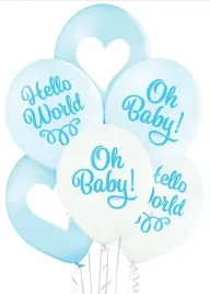 balony-oh-baby-shower-hello-world-blekit-30cm-6szt