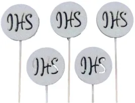 topper-drewniany-brokat-hostia-ihs-komunia-swieta