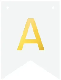 baner-flagi-literka-a-zlota-napis-16-cm-diy-od-a-z