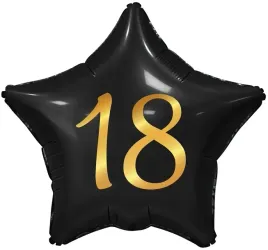 balon-foliowy-gwiazda-czarna-osiemnastka-18-44-cm