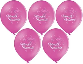 balony-na-wieczor-panienski-rozowe-diament-5-sztuk