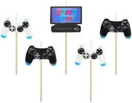 swieczki-game-on-pikery-kontroler-urodziny-5-sztuk