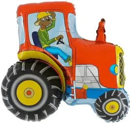 balon-foliowy-traktor-ciagnik-czerwony-na-urodziny