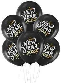 balony-happy-new-year-czarne-2022-sylwester-5-szt