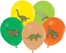 balony-dinozaury-kolorowe-urodziny-balon-30cm-5szt