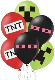 balony-minecraft-piksele-mix-urodziny-30cm-8-sztuk