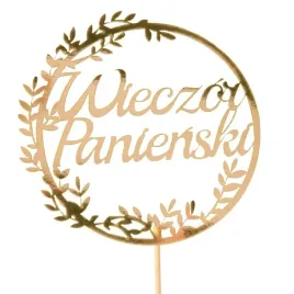 topper-na-tort-kolo-wieczor-panienski-zloty-28-cm