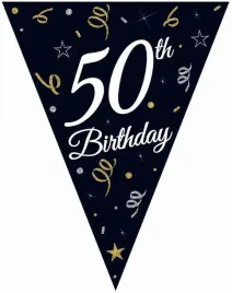 baner-flagi-50-urodziny-czarna-piecdziesiatka-27m