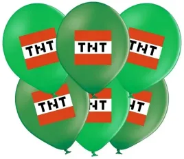 balony-urodziny-piksele-tnt-minecraft-party-5-szt