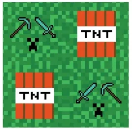 serwetki-urodzinowe-piksele-minecraft-33cm-20-sztuk