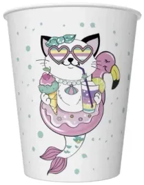 kubeczki-papierowe-flaming-z-kotem-urodziny-8-szt