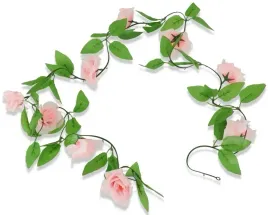 girlanda-zielona-roze-rozowe-roz-roza-liscie-220cm