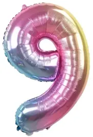 balon-foliowy-cyfra-9-dziewiec-teczowa-balony-40cm