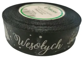 czarna-wstazka-satynowa-wesolych-swiat-25mm-22-m