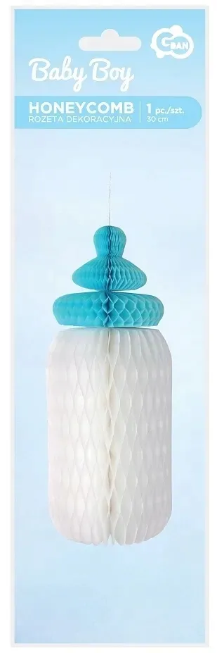 rozeta-dekoracyjna-butelka-niebieska-baby-shower