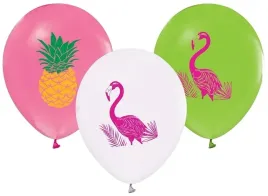 balony-flamingi-i-ananasy-urodziny-balon-30cm-5szt