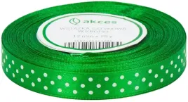 zielona-wstazka-satynowa-tasiemka-kropki-12mm-22m