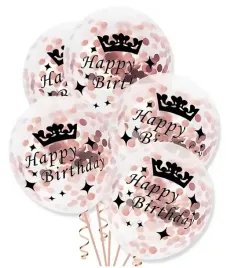 balony-na-urodziny-rozowe-zloto-konfetti-30cm-5szt