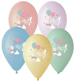 balony-mam-juz-roczek-1-kroliczek-balon-33cm-5-szt