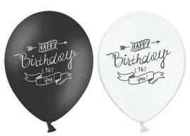 balony-happy-birthday-to-you-bialy-czarny-2-sztuki