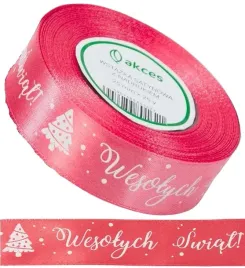 koralowa-wstazka-satynowa-wesolych-swiat-25mm-23-m