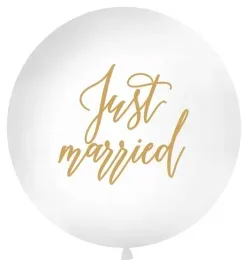 balon-gigant-just-married-zloty-1-metr-slub-wesele
