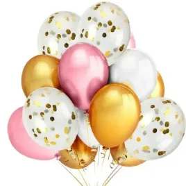 balony-z-konfetti-zlote-na-roczek-urodziny-20-szt