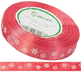 koralowa-wstazka-satyna-sniezynki-swieta-12mm-22m