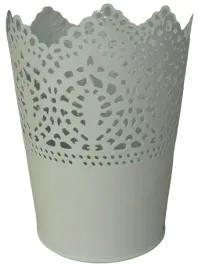 oslonka-wiaderko-biale-metalowe-koronka-azur-13-cm