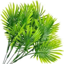 galazka-zielona-palemka-palma-sztuczna-bukiet-33-cm-zielone-podluzne-listki