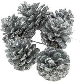 srebrna-szyszka-brokatowa-45cm-peczek-swieta-6szt