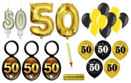 dekoracje-na-50-urodziny-50-tka-swieczka-balony