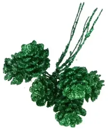 szyszki-brokatowe-zielone-2cm-peczek-6-szt-swieta