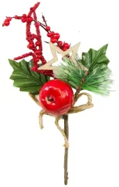galazka-swiateczna-jabluszko-jagodki-liscie-20-cm
