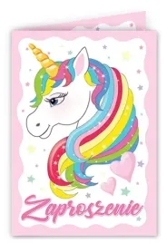 zaproszenie-z-koperta-jednorozec-urodzinki-5-sztuk