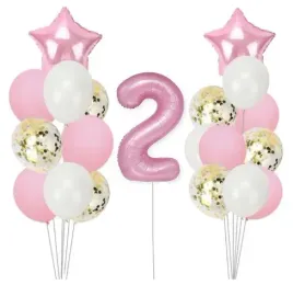 zestaw-balonow-na-drugie-urodziny-rozowy-dwa-balon