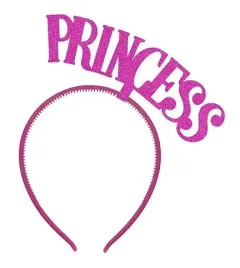 opaska-princess-rozowa-brokatowa-wieczor-panienski